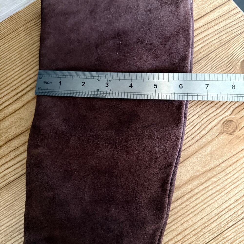 Rag & Bone Espresso Brown Suede Knee High Tall Heeled Boots Womens 37 - Picture 12 of 12